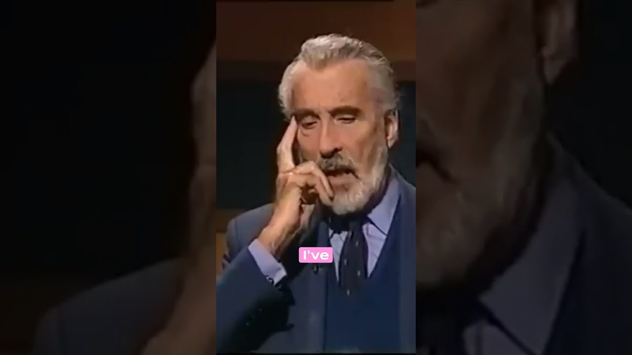 Discover the fascinating insights shared by Christopher Lee as he reflects on his memorable