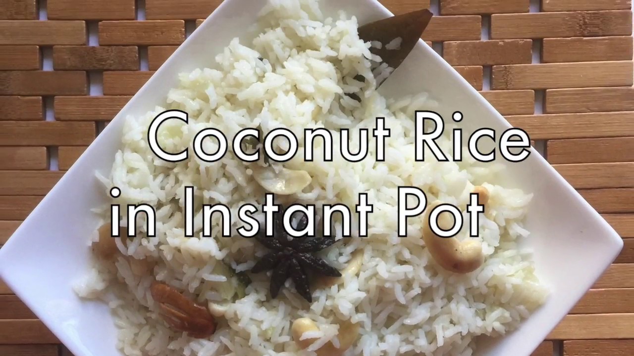 Coconut Rice in Instant Pot || Busy Bees