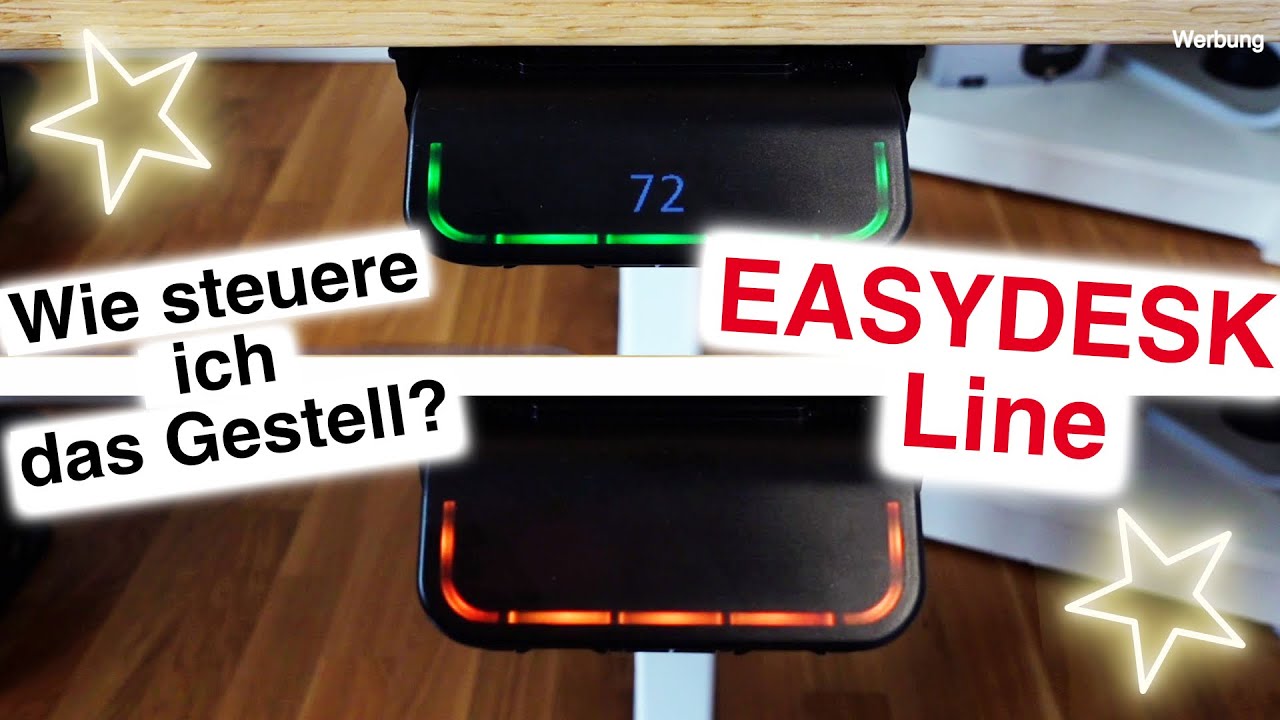 Schreibtisch Gestell boho office&reg; EASYDESK Line Erkl&auml;rung zur Bedieneinheit