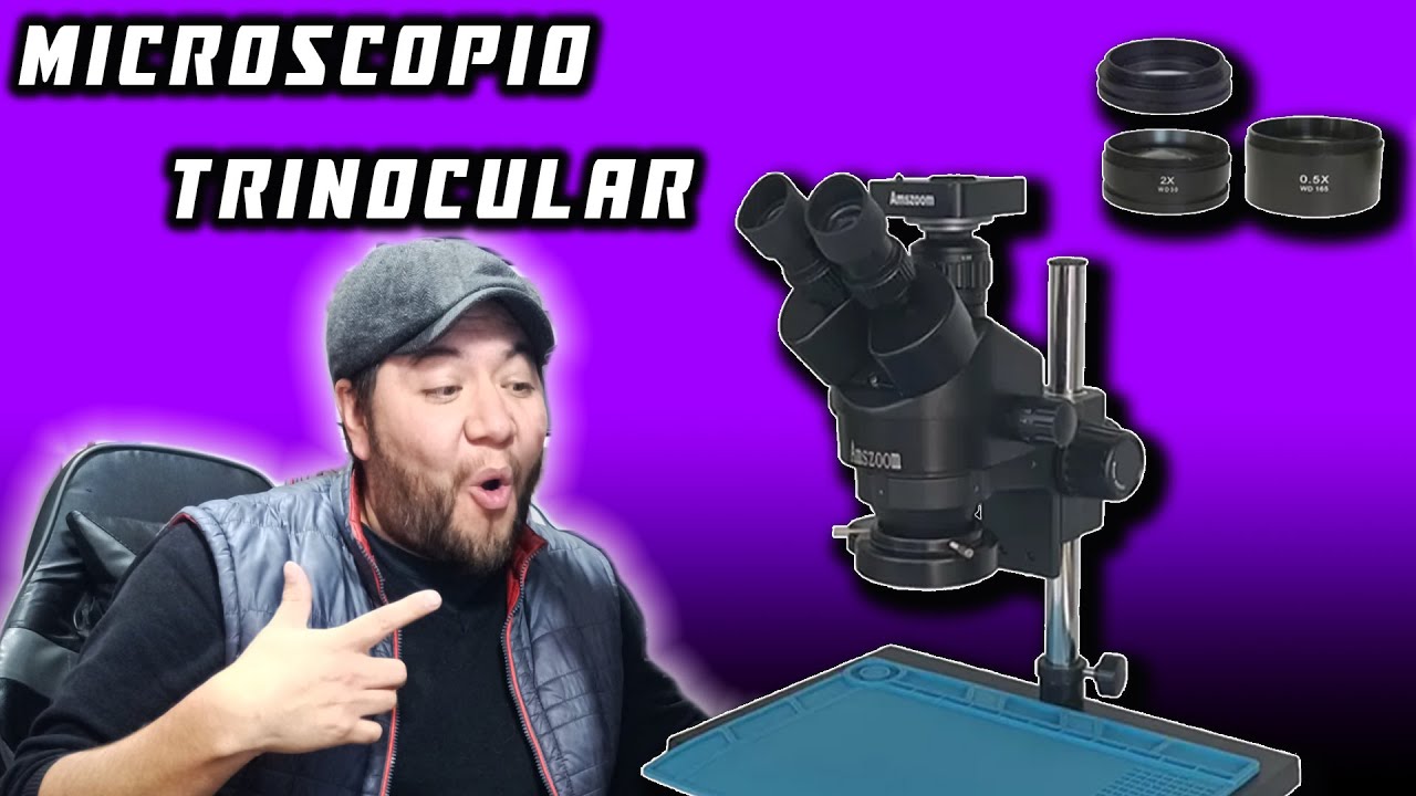 Nueva ADQUISICION para el taller = UN MICROSCOPIO TRINOCULAR = Asi se configura.