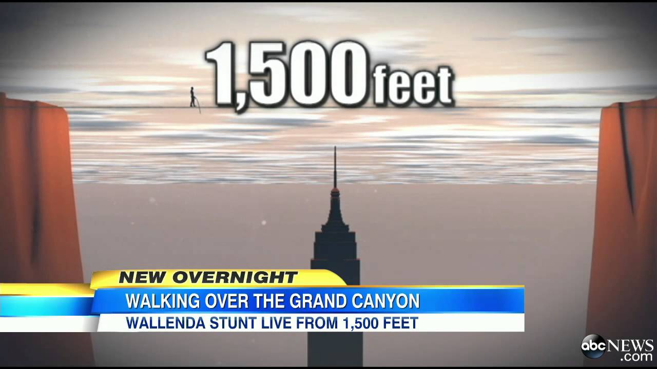 Nik Wallenda Crosses 1,500-Foot Grand Canyon Gorge on Tightrope