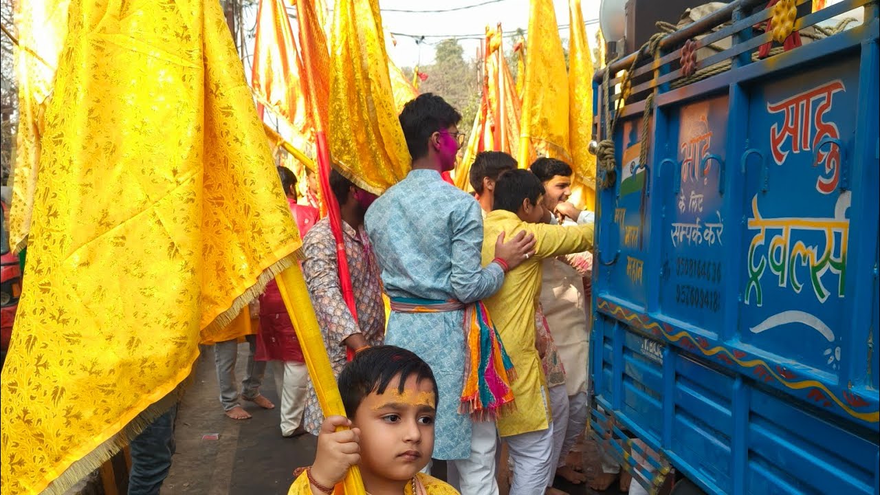Shyam Mandir Muzaffarpur  Khatu Shyam baba is live निशान शोभायात्रा