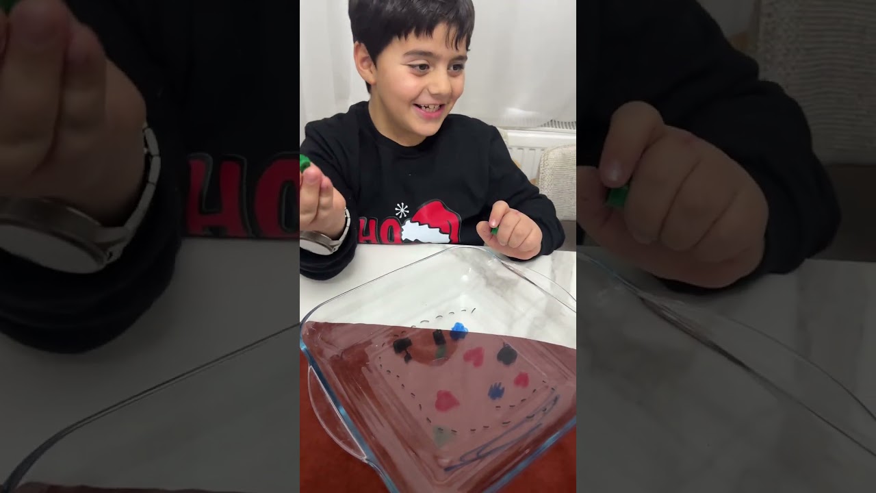 Suda yüzen şekiller denedik ama pek beceremedik 😱