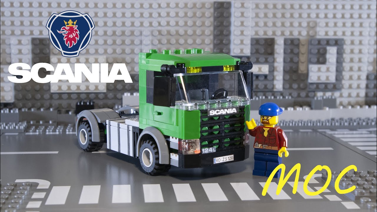 Lego truck SCANIA L124.470 MOC - Build - Tutorial - lego stop motion