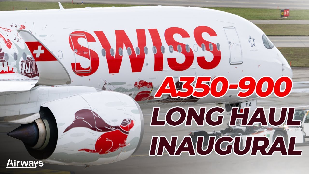 ON BOARD SWISS's First A350-900 Long-Haul Flight to Boston | #Specials