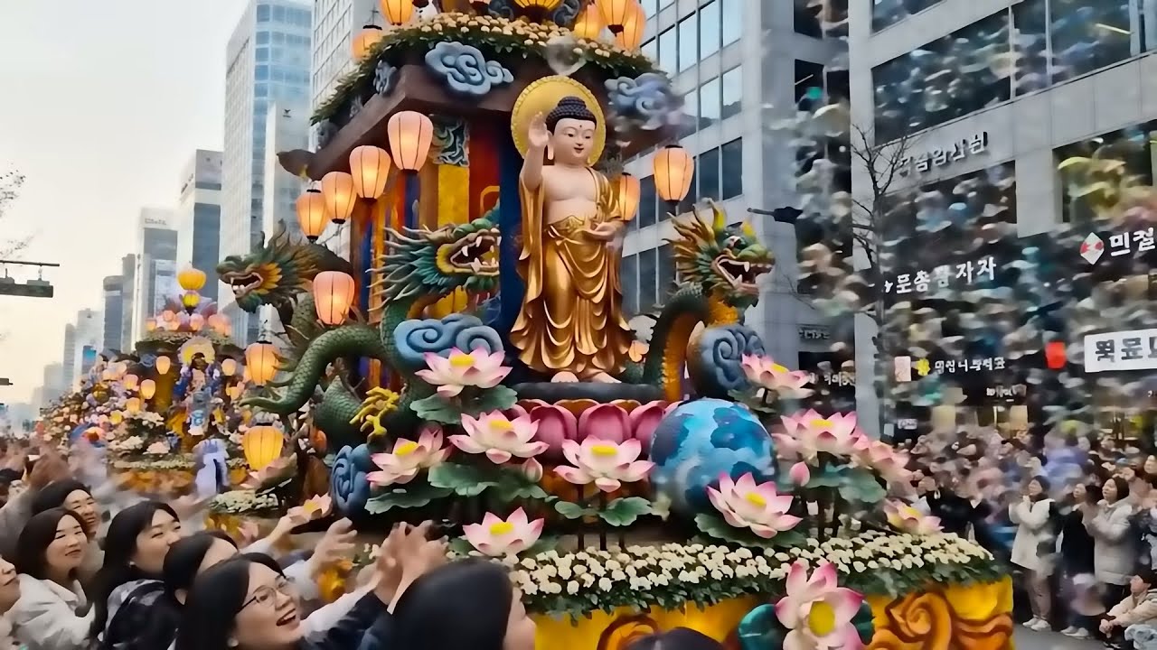 Toàn Cảnh Nghi Lễ Rước Phật Linh Thiêng Tại sông New York 2026 Cuộc rước tượng Phật nổi khổng lồ