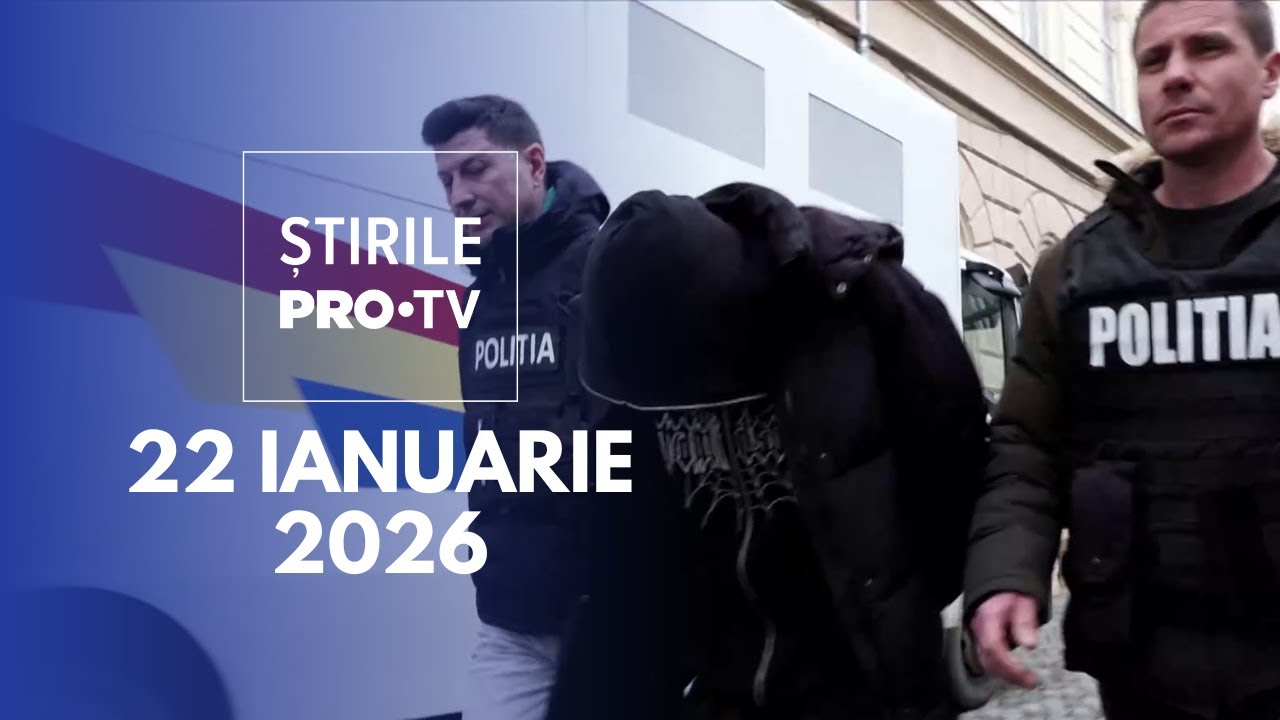 Știrile PRO TV - 22 Ianuarie 2026 | Adolescenți reținuți după crima sângeroasă