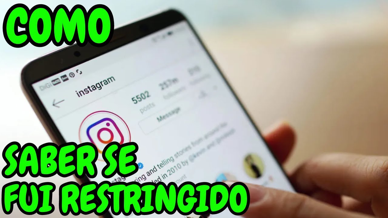 Como Saber se fui Restringido no Instagram