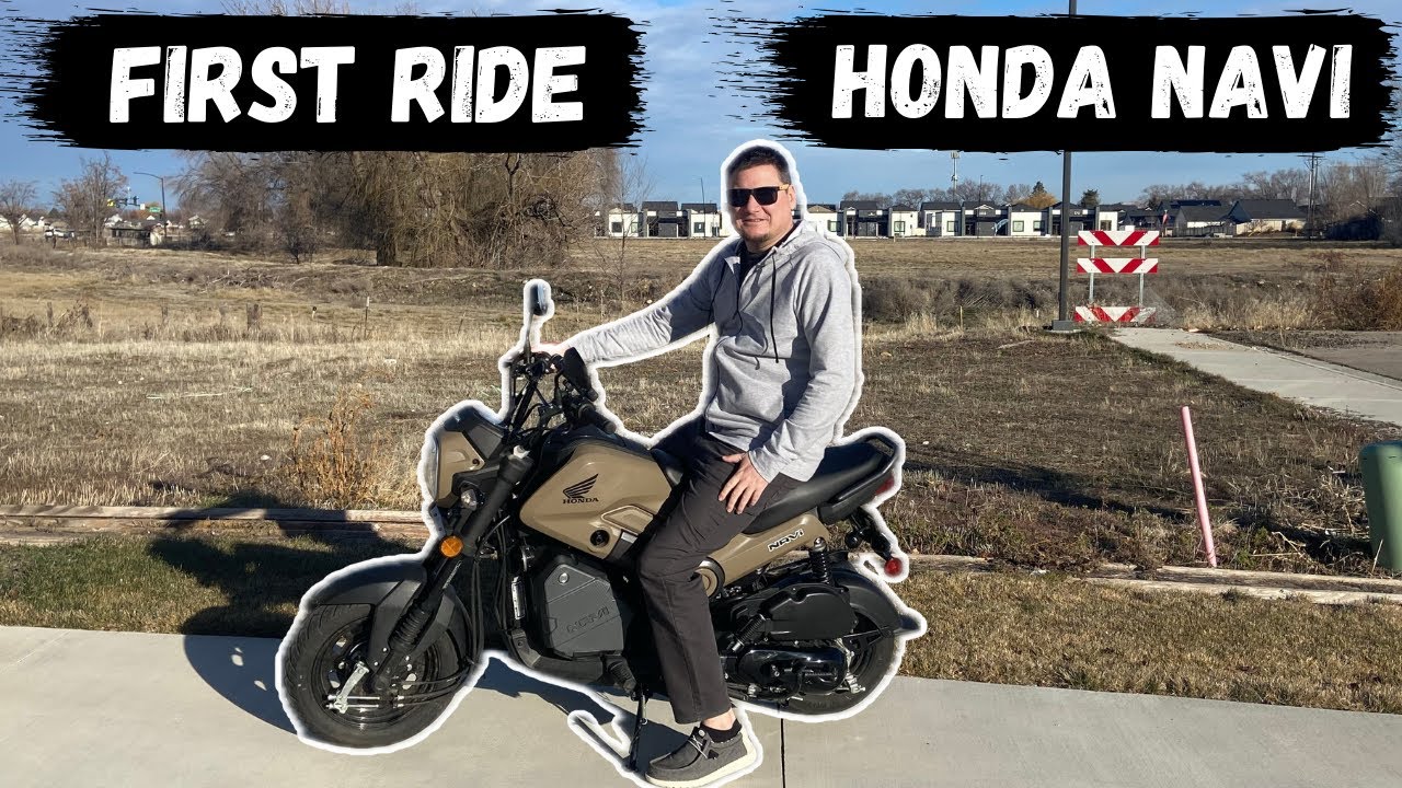 Complete Beginner Rides Motorcycle For The First Time! Honda Navi First Drive