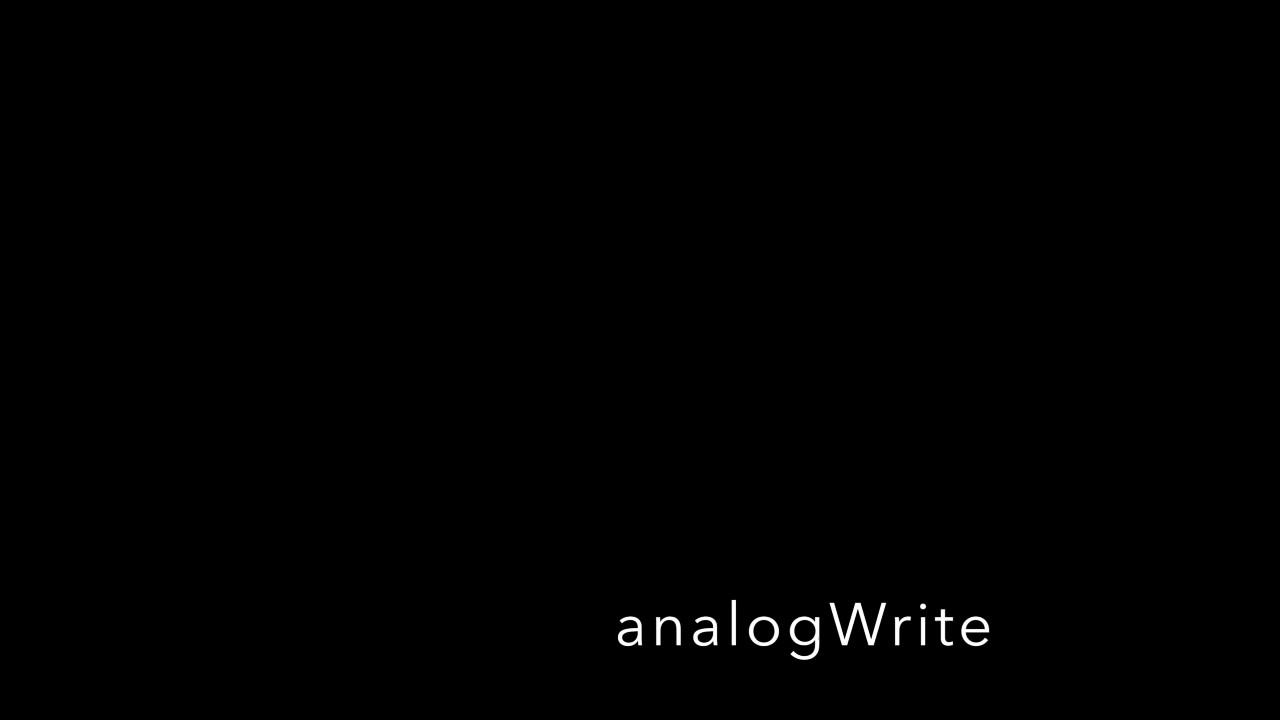 analogWrite vs. digitalWrite