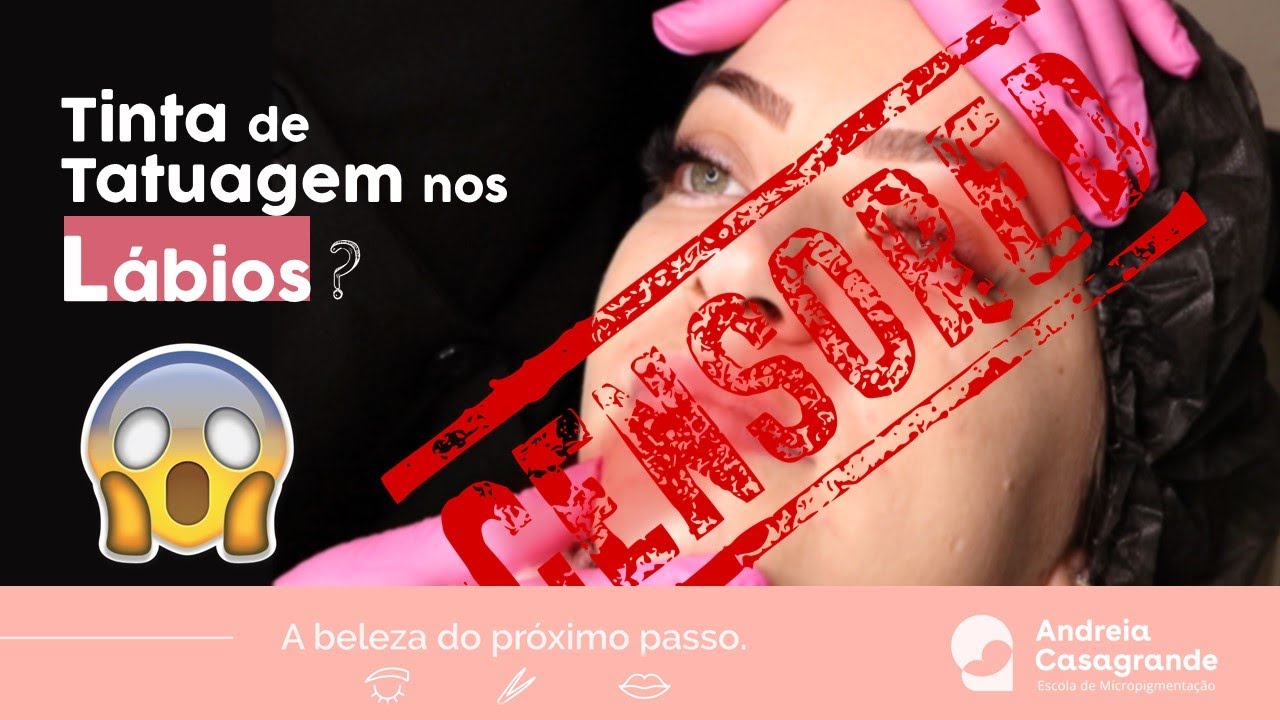 Micropigmentação Labial Cicatrizada e Feita com Tinta de Tatuagem. Já Te Mostraram Após 4 Anos?