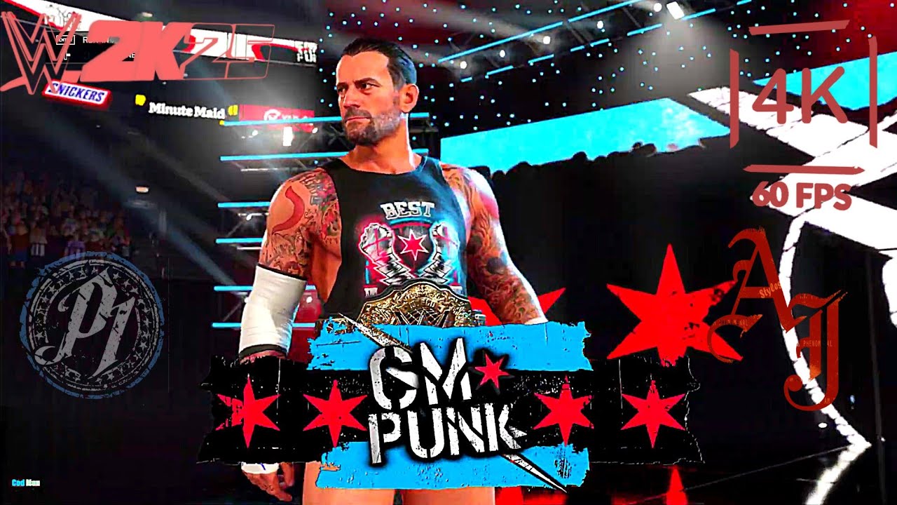 Эй Джей Стайлз против Си Эм Панка | WWE 2K25 | Феноменальный | Матч по правилам Extreme Rules |⭐⭐⭐⭐