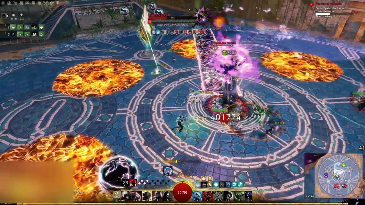 GW2 raid wing7 LI p/p deadeye pylon pug practice
