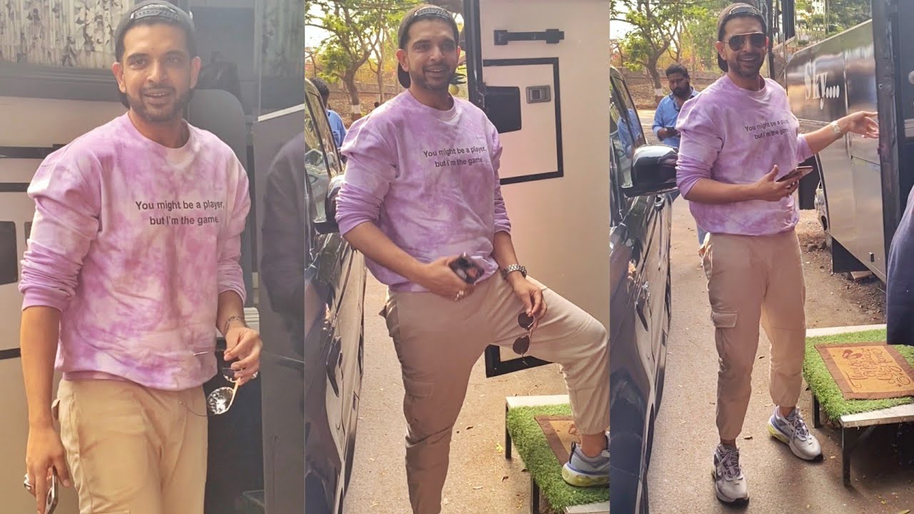 Tejasswi भाभी कैसी हैं!!! Karan Kundra Spotted at Locckup Show Set in Mumbai 😎🔥📸
