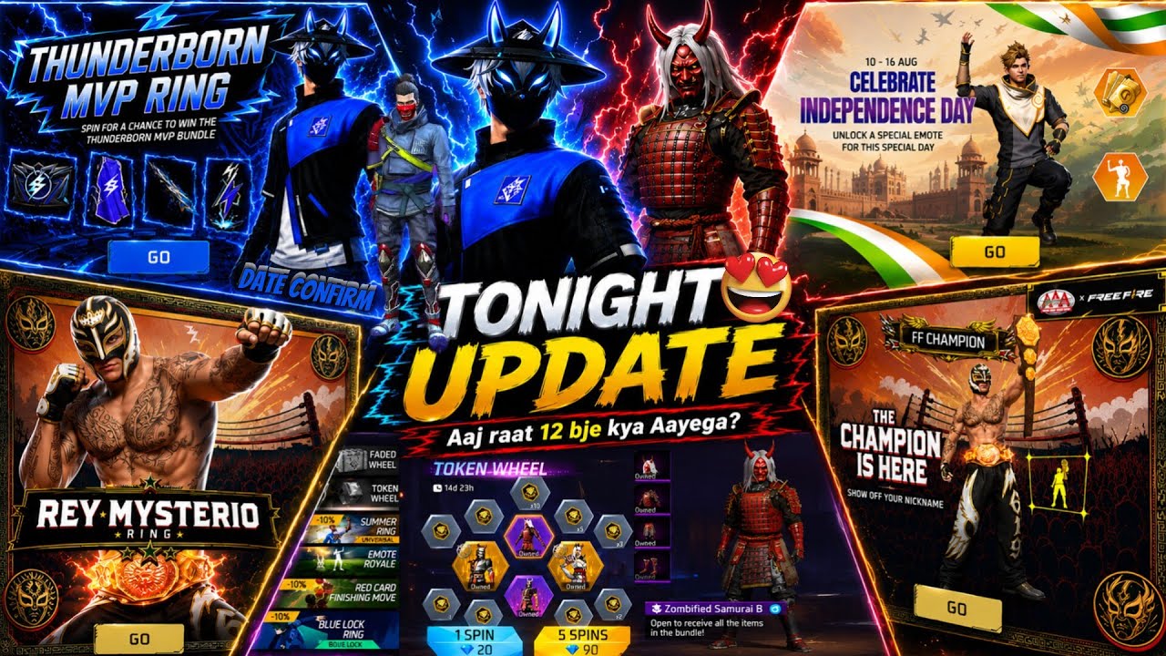 Next Universal Ring Event 🤩 | Blood Moon Event FF | Tonight Update Of FF | Zombie Samurai Return