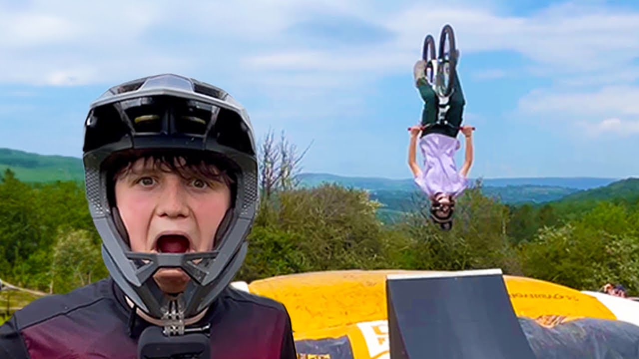 RIDING THIS HUGE AIRBAG IS THE BEST!