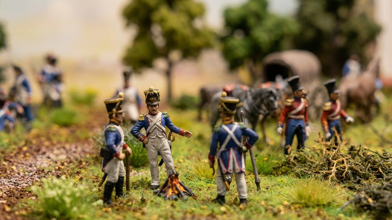 1:72 Diorama/Napoleonic Wars/Norddeutschland 1812:Französisches Feldlager vor dem Russlandfeldzug