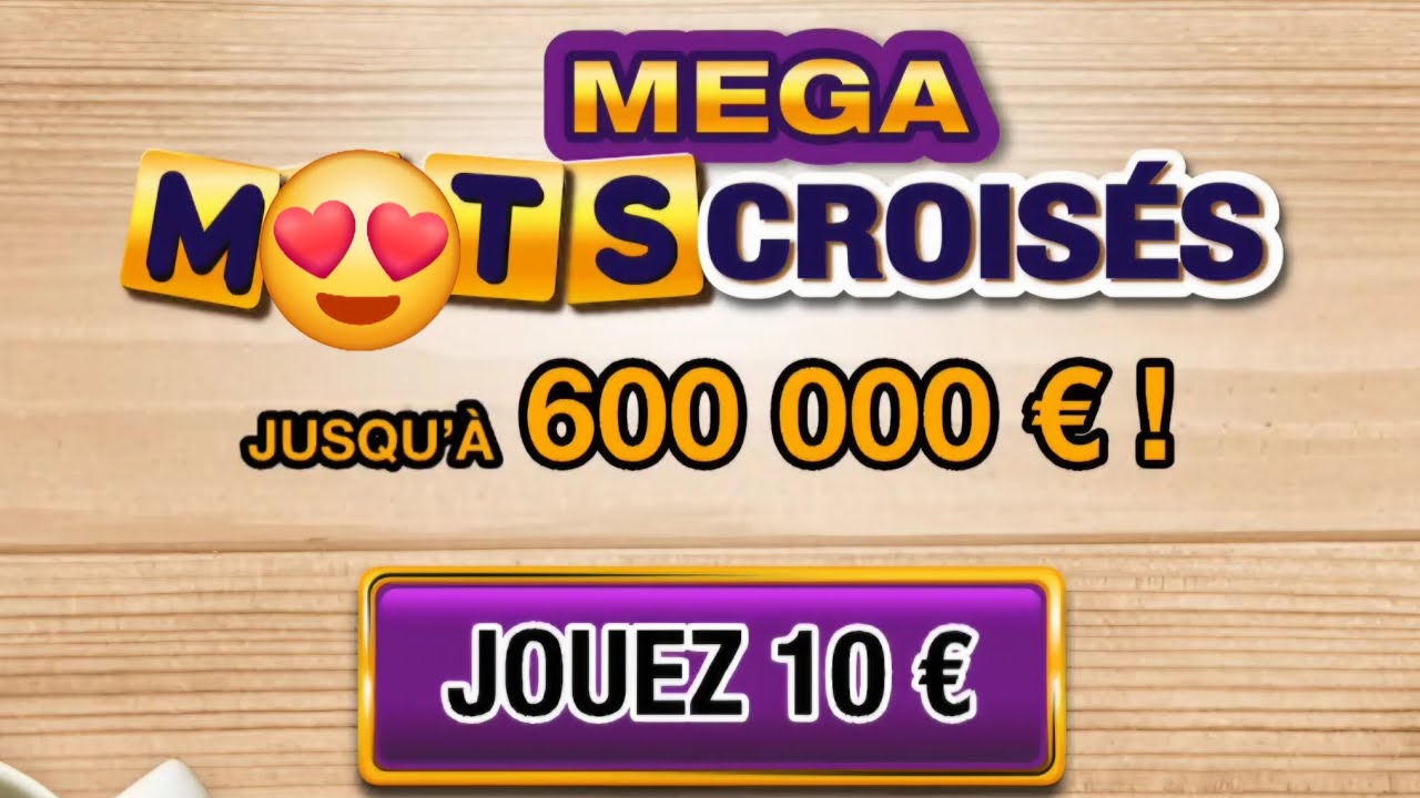 ❤️❤️❤️ Mega mots croisés,  j'adore!❤️❤️❤️ #fdj #grattage 