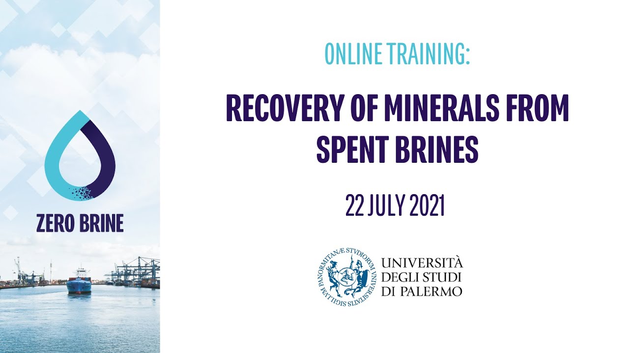 ZERO BRINE | Online Training (IT): Recovery of minerals from spent brines