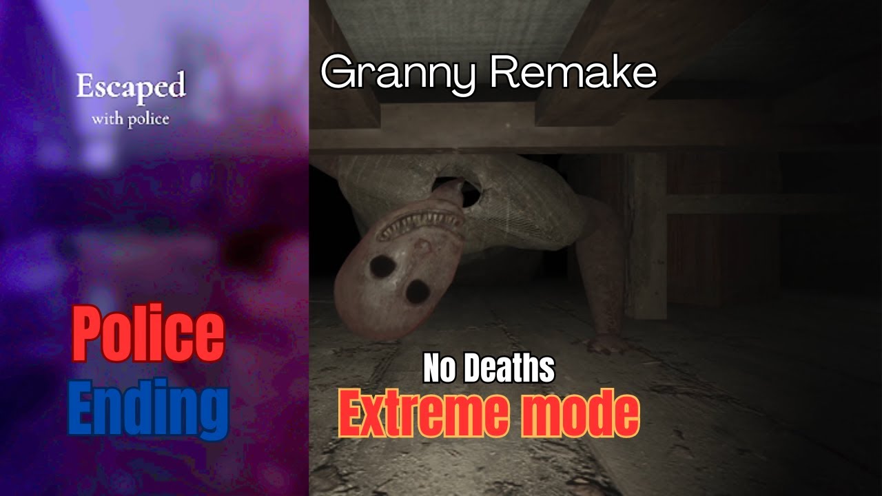 [Extreme Mode] Granny Remake | V3.5 Police Ending (No Deaths)