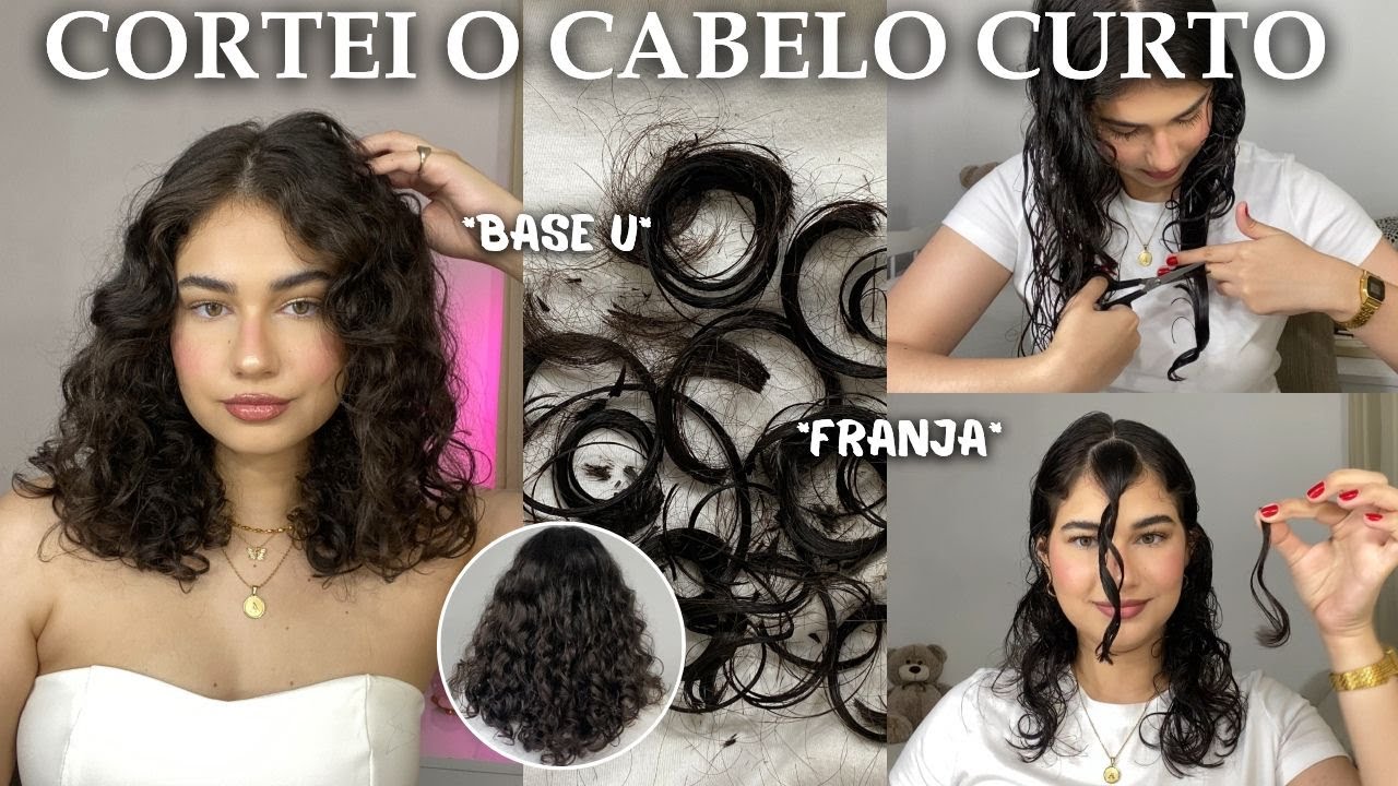 Cortando meu cabelo curto sozinha | Ondulado/cacheado 🤍