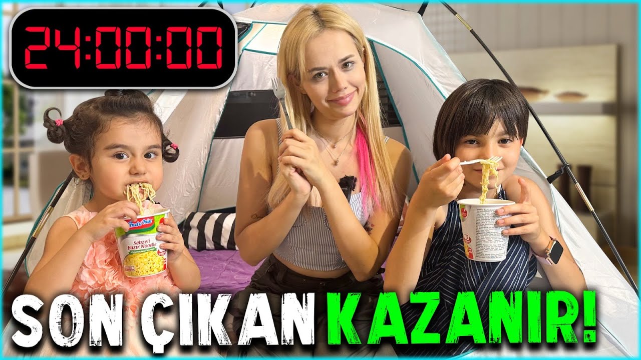 ÇADIRDA 24 SAAT ! SON ÇIKAN KAZANIR ! ( Oyuncak Ödüllü ) @GamzeKarta