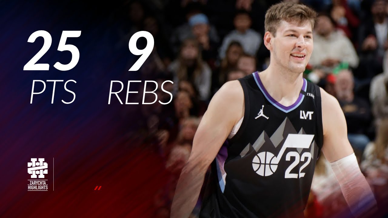 Kyle Filipowski 25 pkt. 9 zbi&oacute;rek przeciwko Mavericks sezon 25/26