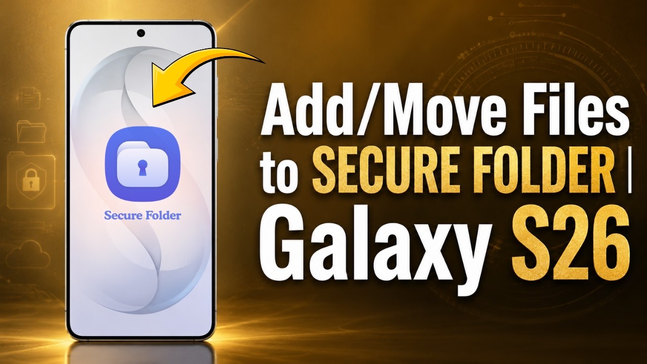 2 Ways to Add/Move Files to Secure Folder on Samsung Galaxy S26