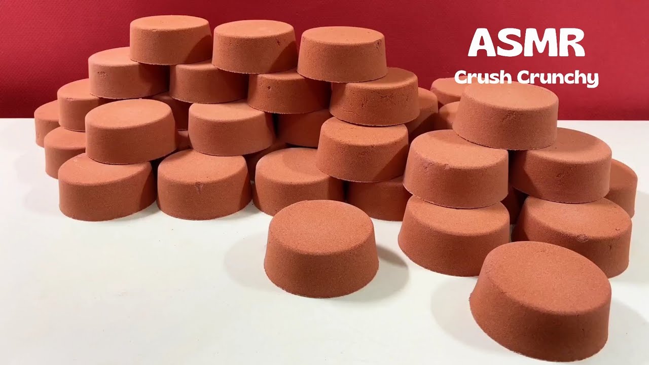 ASMR Baking Soda Crunchy Red Pills Crumble #AsmrCrushCrunchy