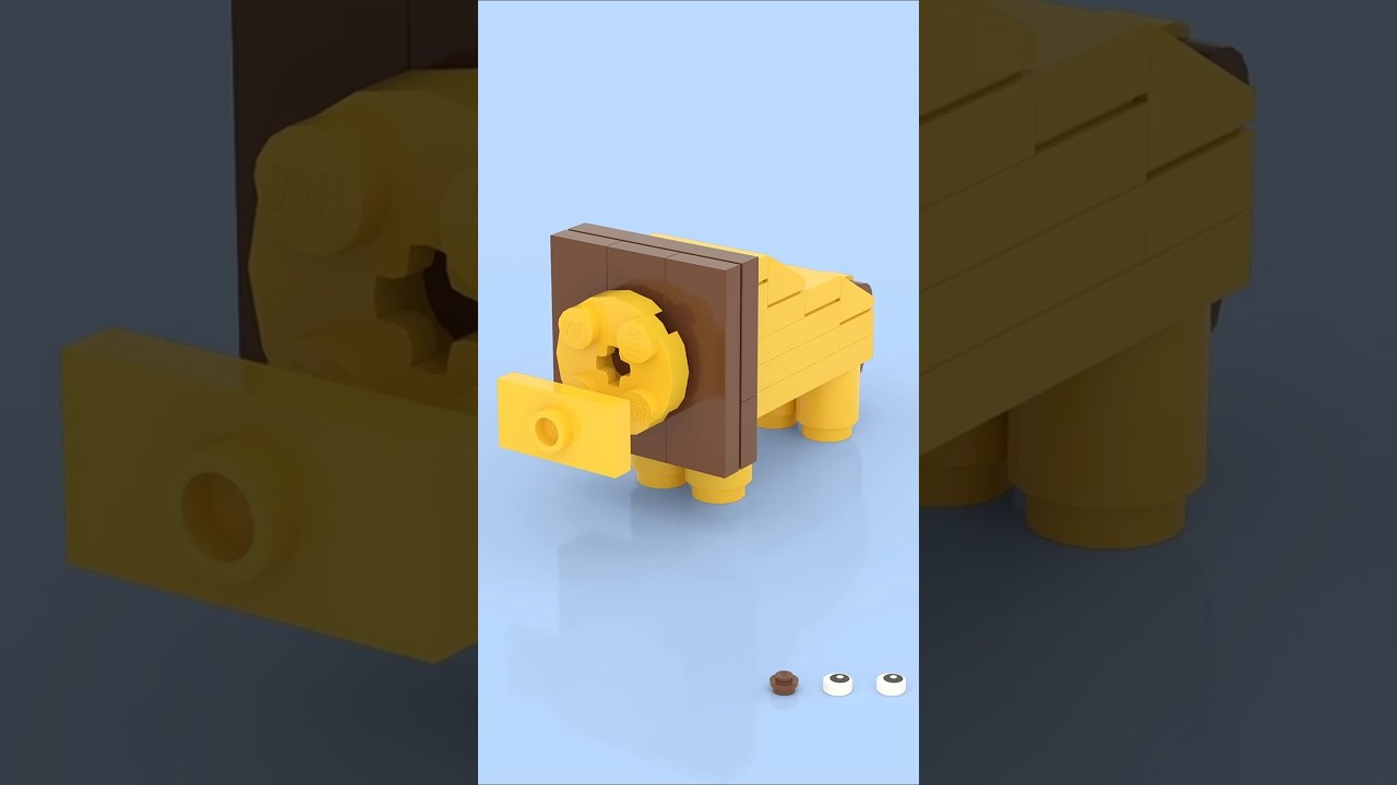LEGO Tiny Lion 🦁💛 The King of the Jungle&hellip; in Mini Size! 👑🧱 #lego
