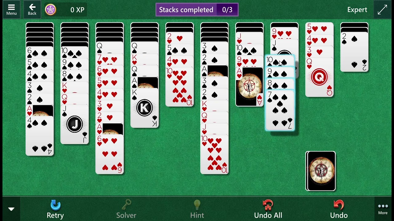 Solitaire & Casual Games Spider Expert Daily Challenge February 2, 2026