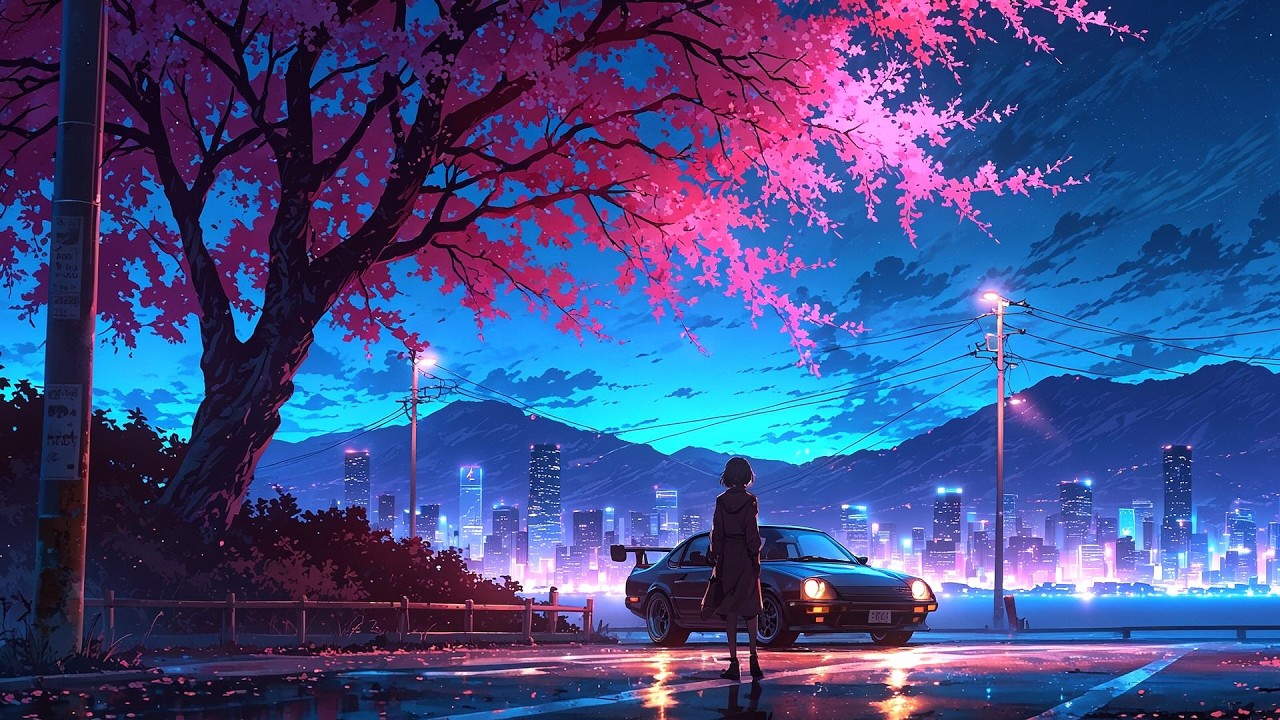 Midnight Breeze | Dreamy Spring Synthwave 🌸 Night Drive Vibes 4K