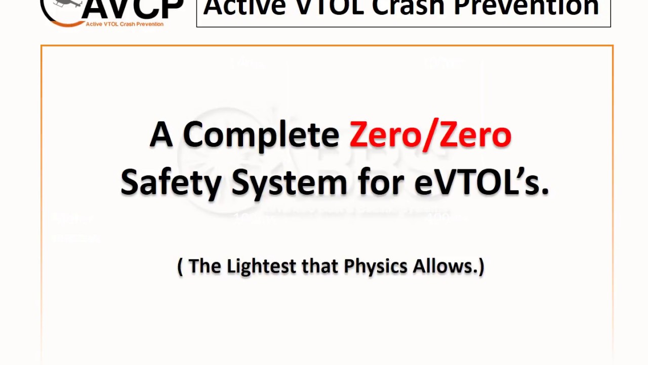 AVCP eVTOL Crash Prevention October 2017 Timed