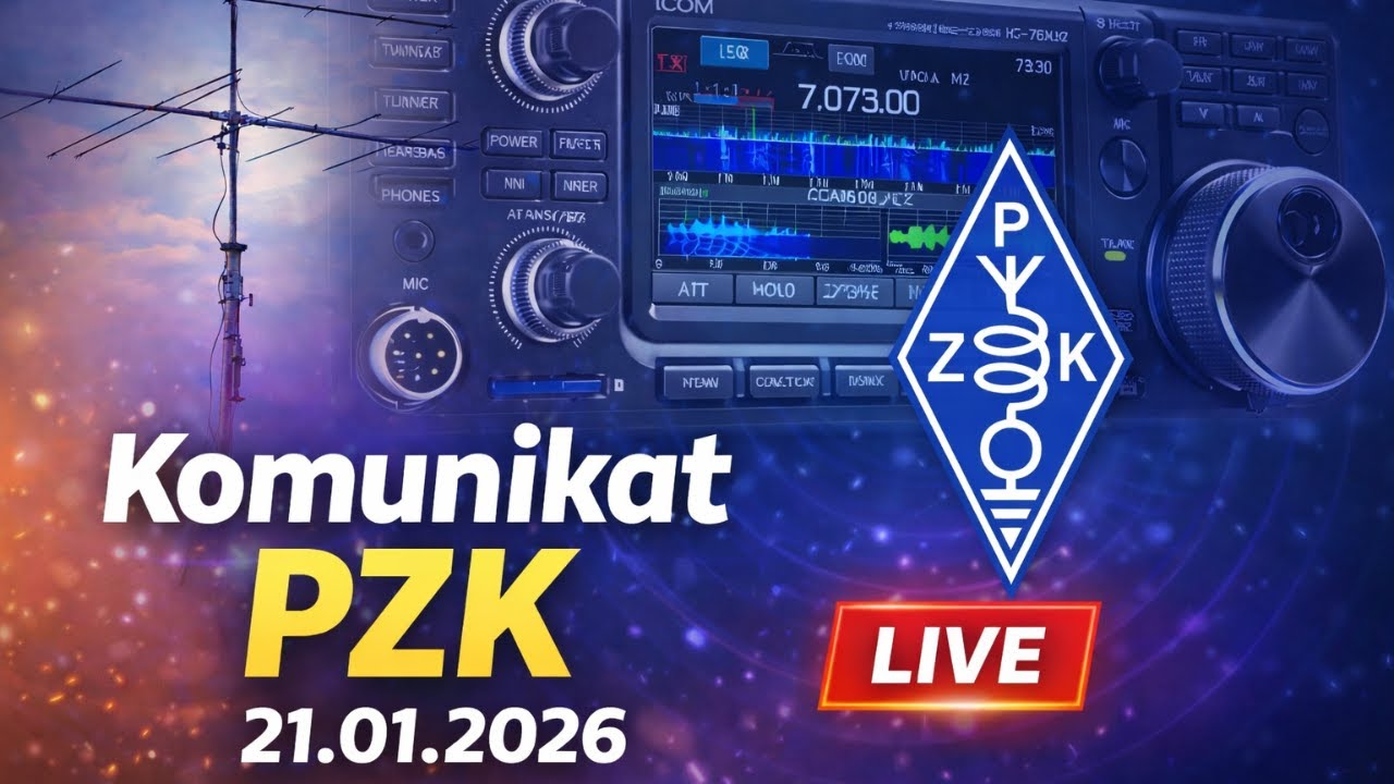 LIVE: 🔴 Komunikat PZK i łączności po komunikacie | 21 Stycznia 2026 | Zapraszam na pasmo! 📻😉