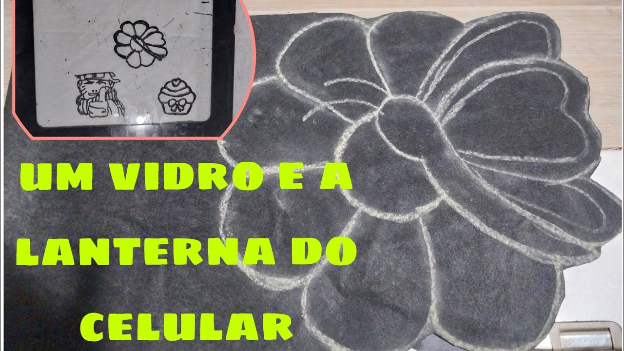 MAIS UM DESENHO TIRADO NA TÉCNICA DO VIDRO( muito facil