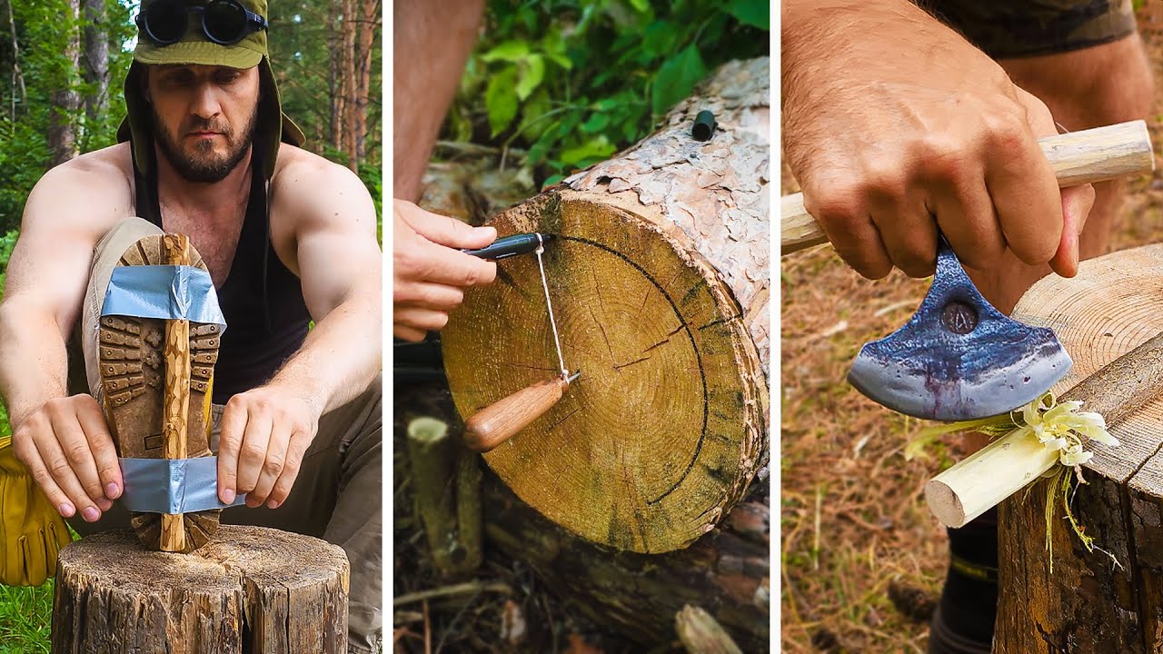 Solo Bushcraft TIPS and Outdoors HACKS for survival in the forest