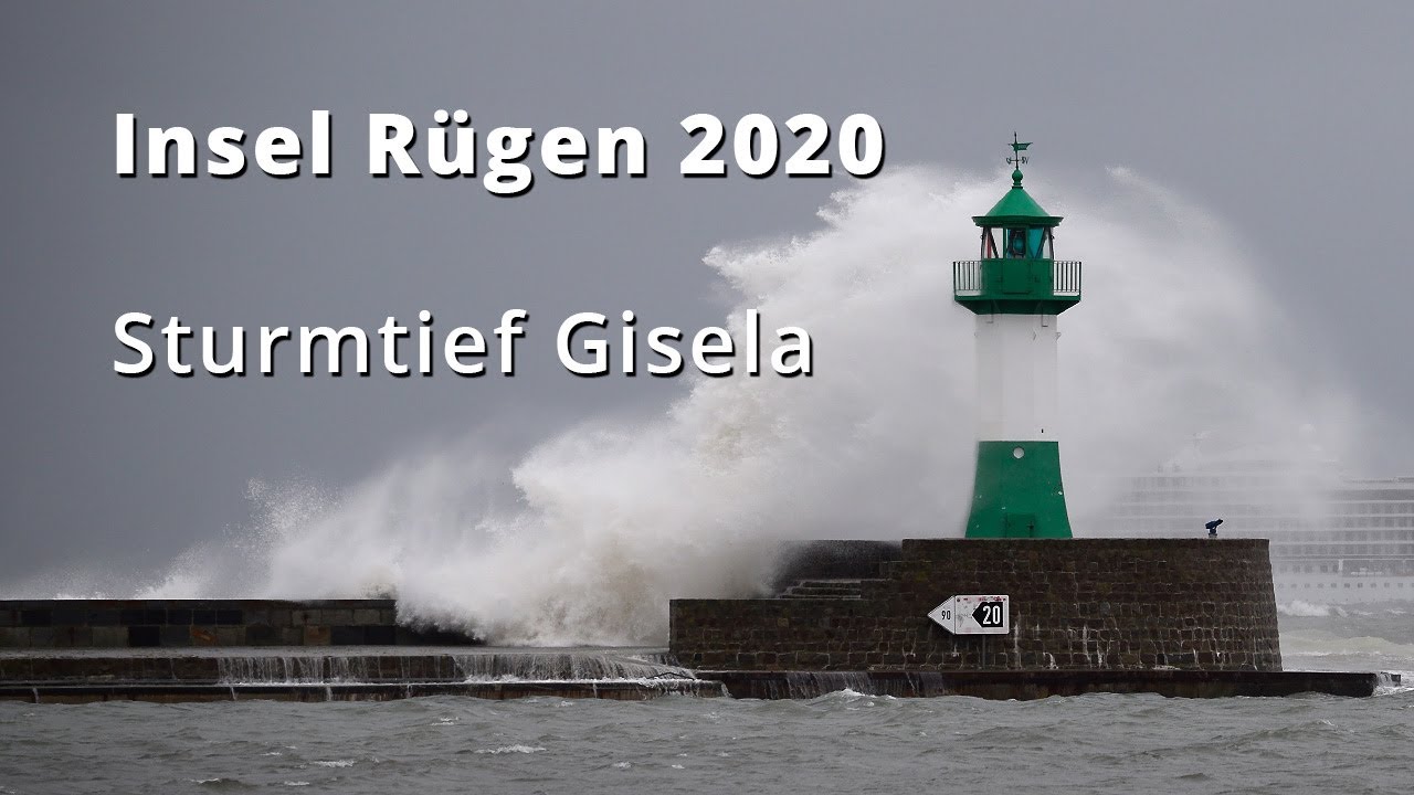 Insel Rügen: Sturmtief Gisela