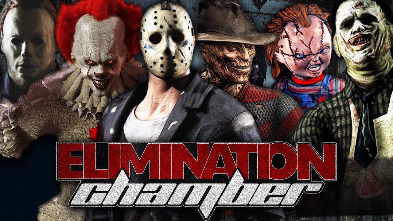 ELIMINATION CHAMBER del TERROR!! | WWE2K18 HORROR