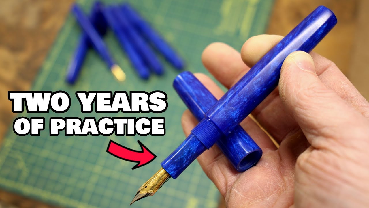 It took TWO YEARS of practice to make this BESPOKE fountain pen