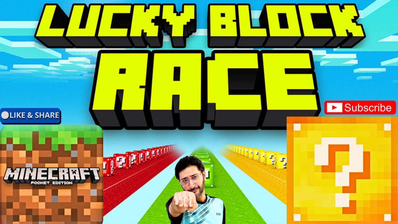 🏁 EPIC LUCKY BLOCK RACE in Minecraft Pocket Edition!! 🔥