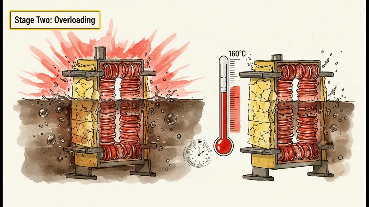 Why is the distribution transformer burnt out? What measures can be taken to avoid it from burning