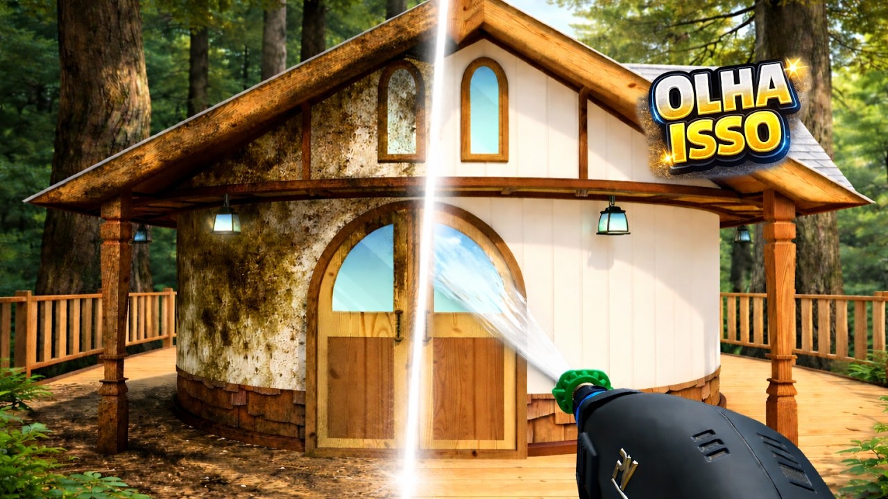 Essa Casa na Árvore estava ABANDONADA 🌿🧽 | PowerWash Simulator