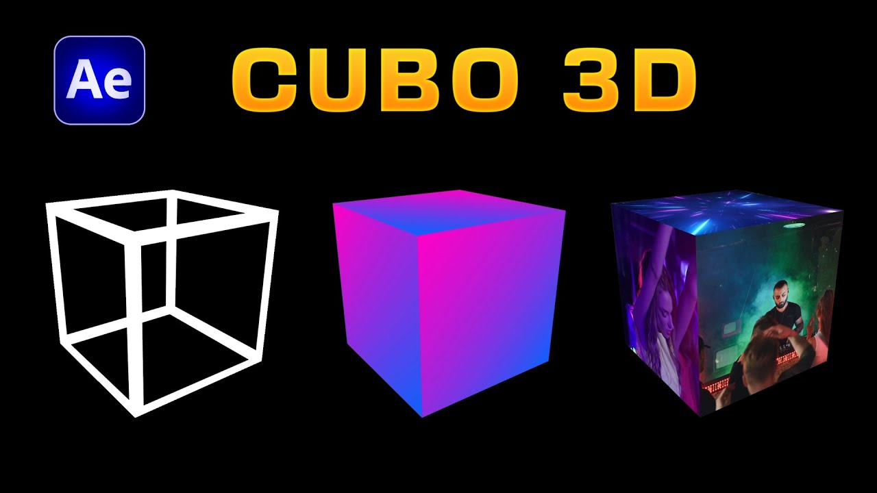🧊 Crear CUBO 3D Personalizable en After Effects
