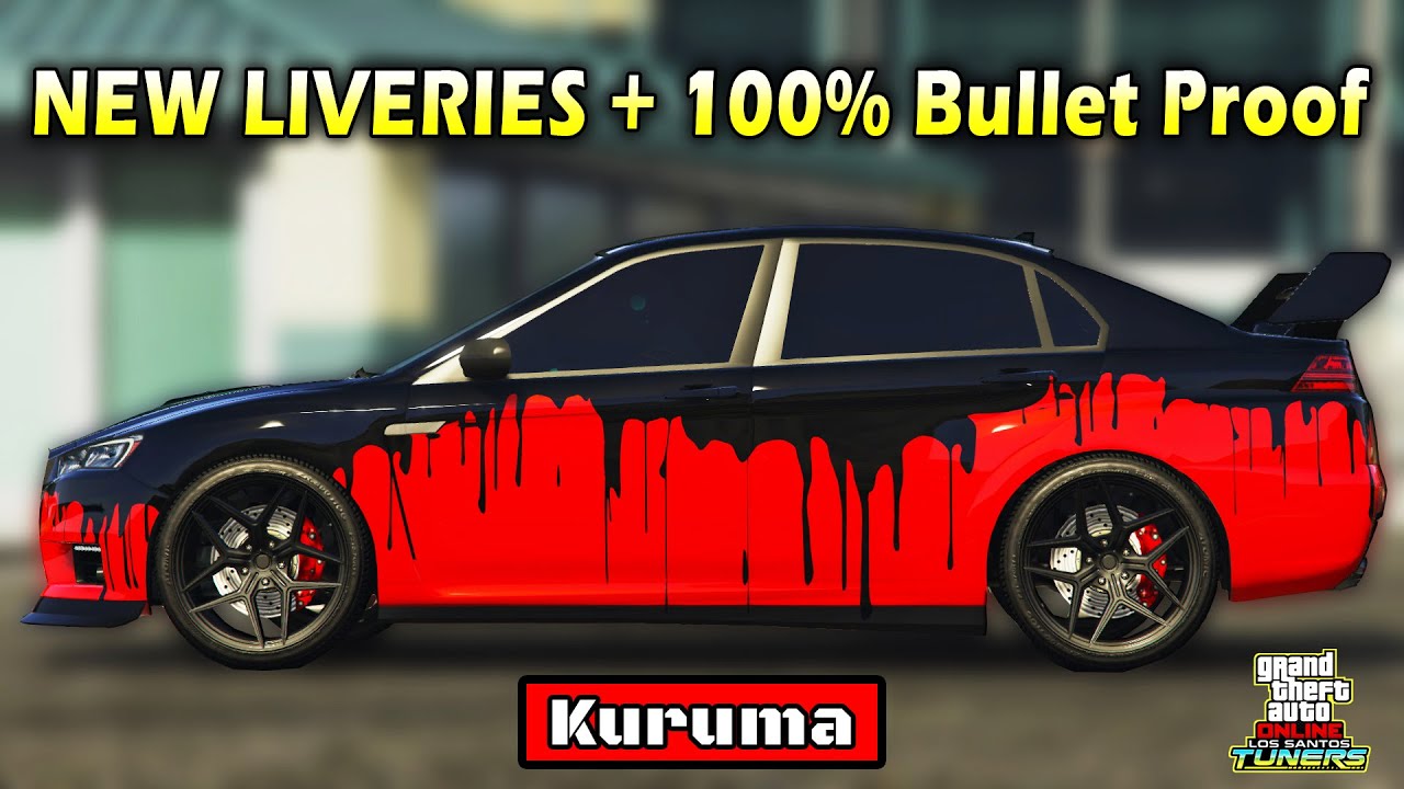 KURUMA NEW LIVERIES & 100% BULLETPROOF Glitch | GTA 5 Online | Mitsubishi Lancer Evo X | NEW Design