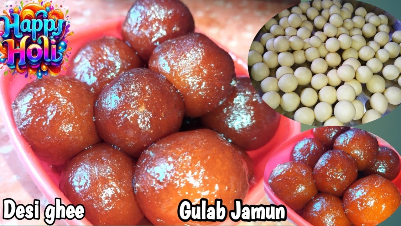 होली स्पेशल गुलाब जामुन देसी घी वाले रेसिपी | Desi Ghee Gulab Jamun Recipe | Soft sponge 100% Jamun