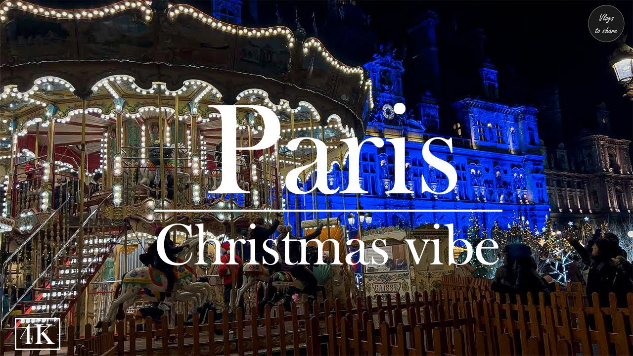 Paris, Christmas vibe... | Paris VLOG 4K
