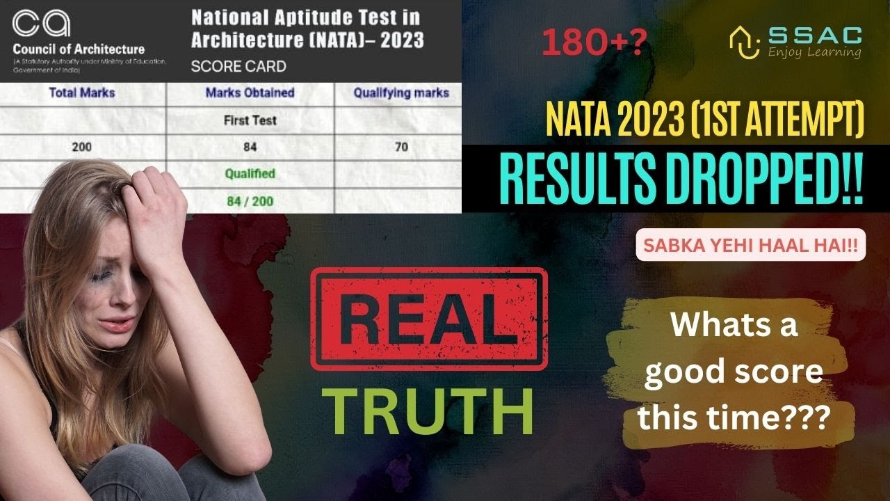 NATA 2023 1ST ATTEMPT RESULTS OUT !! The results have dropped this time, stop worrying!! Good score?