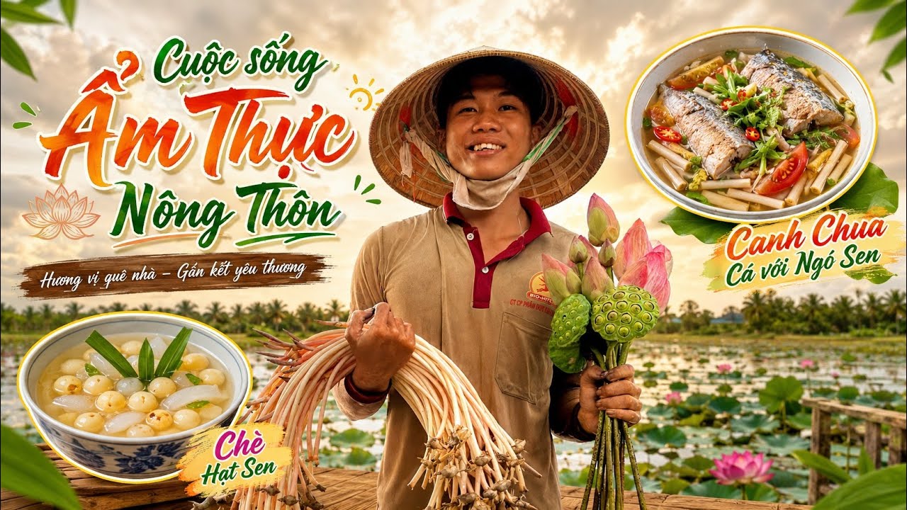 Quá trình thu hoạch gương sen ngó sen Miền Tây những món ngon từ sen hồng #cuocsongmientay #vietnam