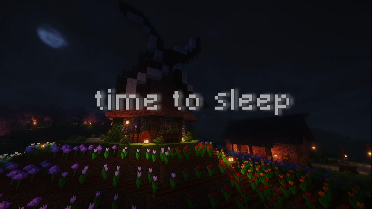 tomorrow is a new day let's sleep with Minecraft music and rain