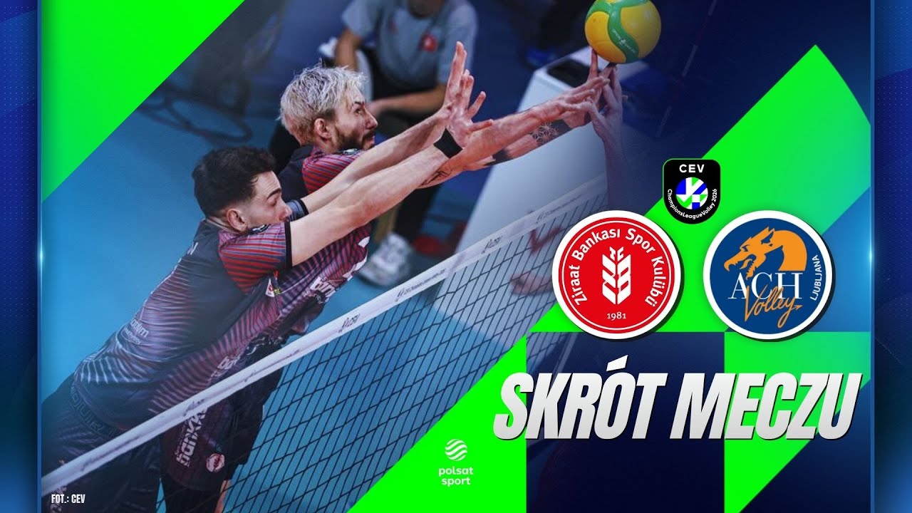 ŚWIETNY MECZ FORNALA W LIDZE MISTRZÓW | SKRÓT: ZIRAAT BANKKART ANKARA - ACH VOLLEY LUBLANA